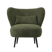 Aleyn Corduroy Velvet Wing Back Chair
